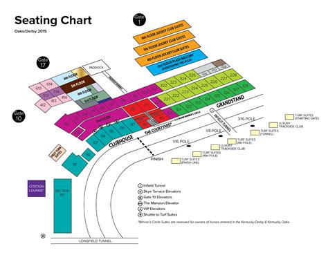 map of churchill downs seating